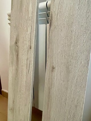 Baldas de madera (beige/gris)