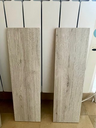 Baldas de madera (beige/gris)