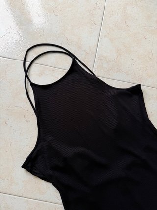 Vestito H&M Costine Nero - Taglia L