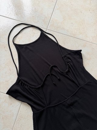 Vestito H&M Costine Nero - Taglia L
