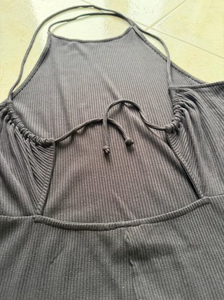 Vestito H&M Costine Nero - Taglia L
