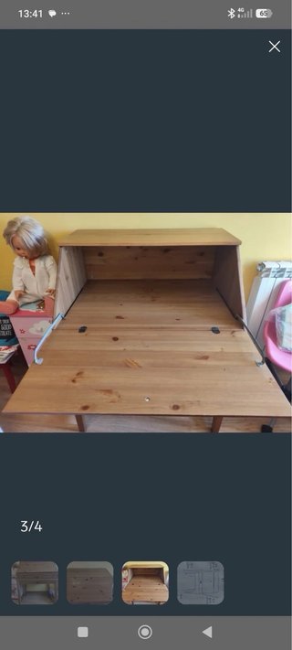 Escritorio secreter de madera