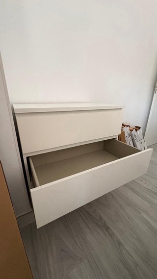 Cómoda MALM IKEA Blanca 3 cajones