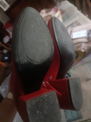 Botines rojos mujer