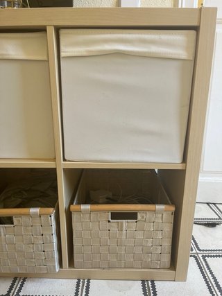 Mueble Kallax 8 huecos beige