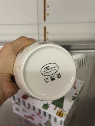 Tazza Natalizia Blanc Mariclo Porcellana