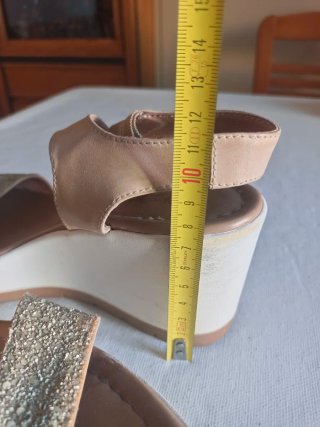 Sandali Nero Giardini donna beige/oro
