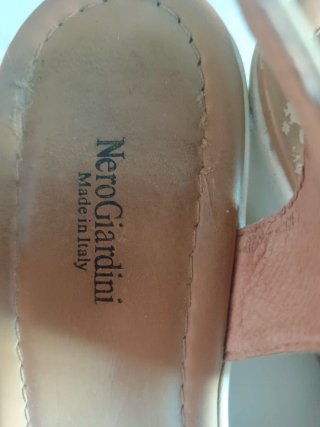 Sandali Nero Giardini donna beige/oro
