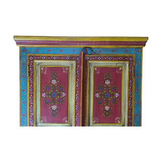 Mueble Indio Siglo XX Puertas Pintadas