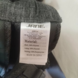 Mochila porta bebé Jane gris