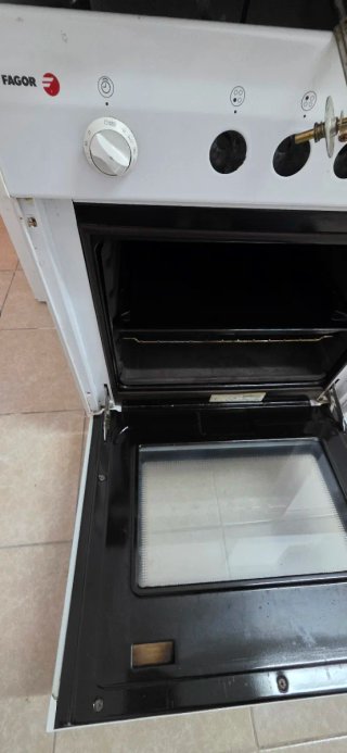 Horno con placa de gas