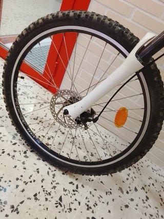 Bicicleta de Montaña Rockrider Blanca