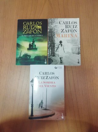 Lote libros Carlos Luis Zafón