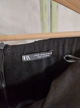 Abito Midi Zara Donna Nero - Nuovo