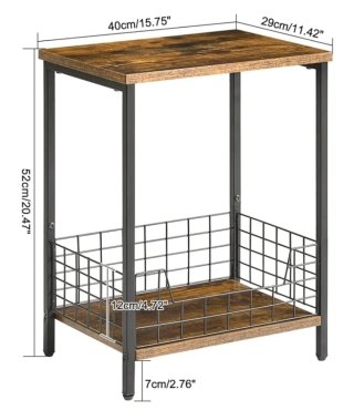 Mesa Auxiliar Industrial Madera y Metal