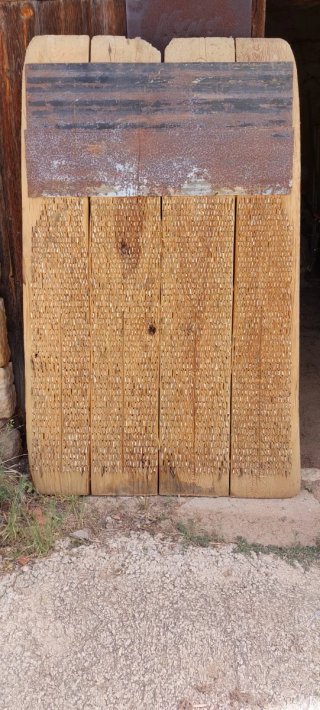 Trillos antiguo de madera