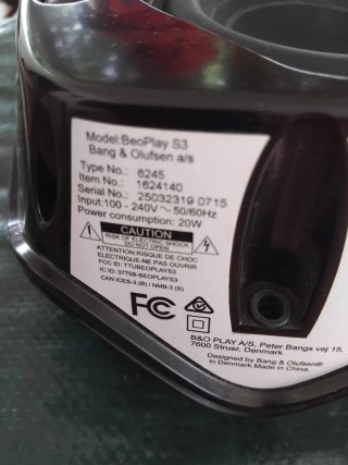 Bang & Olufsen Beoplay S3 Altavoz,despiece