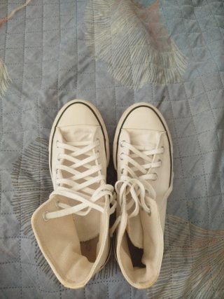 Converse plataforma blancas
