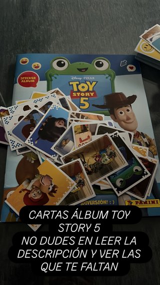 Cromos Álbum Toy Story 5 A 0’20 cntms cromo