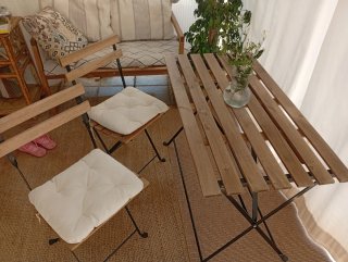 Mesa y 2 Sillas Terraza Ikea