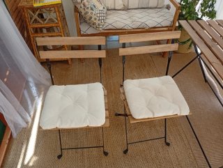 Mesa y 2 Sillas Terraza Ikea