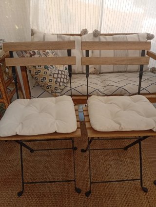 Mesa y 2 Sillas Terraza Ikea