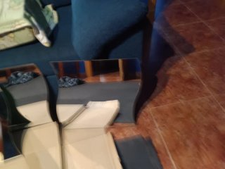 4 Espejos decorativo curvo pequeño