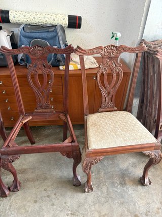 11 Sillas Antiguas Madera para Reparar