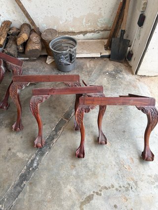 11 Sillas Antiguas Madera para Reparar