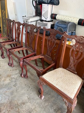 11 Sillas Antiguas Madera para Reparar