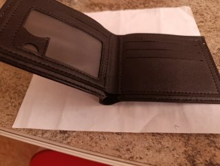 Portafogli nero in pelle da uomo