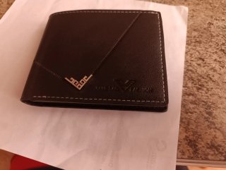 Portafogli nero in pelle da uomo