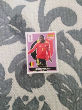 Cromo Panini Extra Jérémy Doku Bélgica