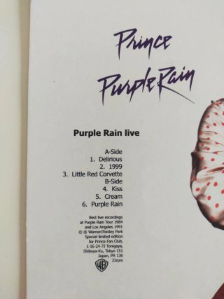 Vinilo Prince Purple Rain Live Picture Disc
