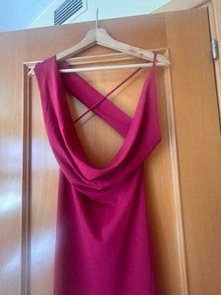 Vestido fiesta Zara rojo