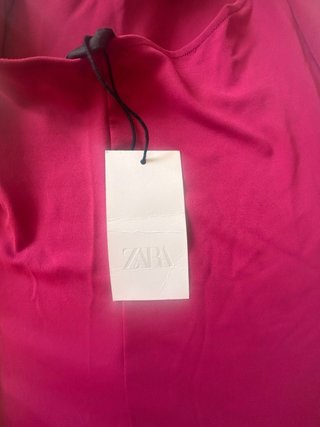 Vestido fiesta Zara rojo