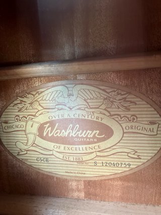 Guitarra Washburn C5CE Clásica Electroacústica