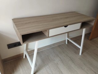 Escritorio Roble y Metal