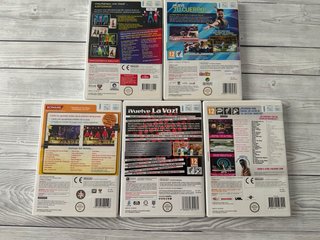 Lote 5 Juegos Wii: Bailar y Cantar