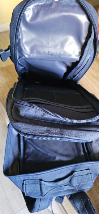 Mochila militar 20L azul/gris