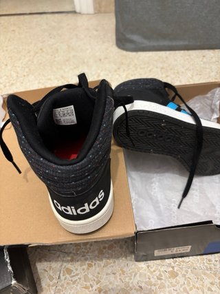 Stivali alti Adidas neri e turchese taglia 38