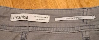 Pantalones cargo Bershka grises
