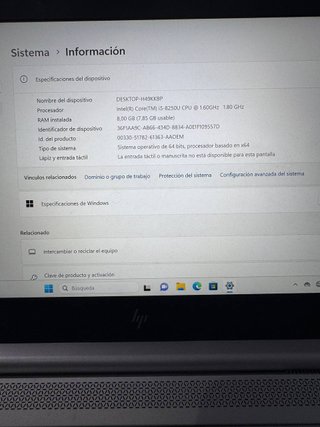 Ordenador portátil HP Elitebook i5 8 Generación