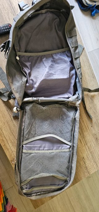 Mochila militar 50L gris/verde oliva No hay marca