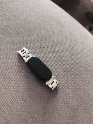 Pulsera de reloj plateada