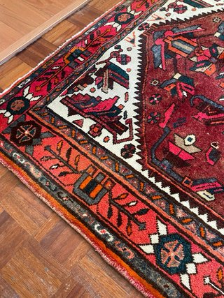Tappeto Persiano Certificato Lana 130x207
