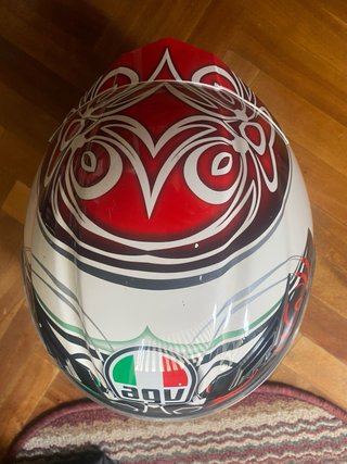 AGV Horizon Blanco , Rojo y verde talla XL