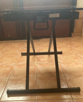 Mesa de centro elevable cristal negro