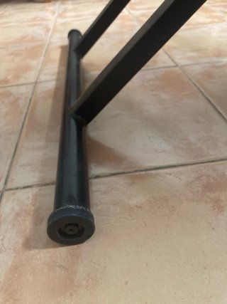 Mesa de centro elevable cristal negro