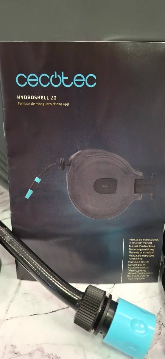 Manguera de carrete Cecotec hydroshell 20